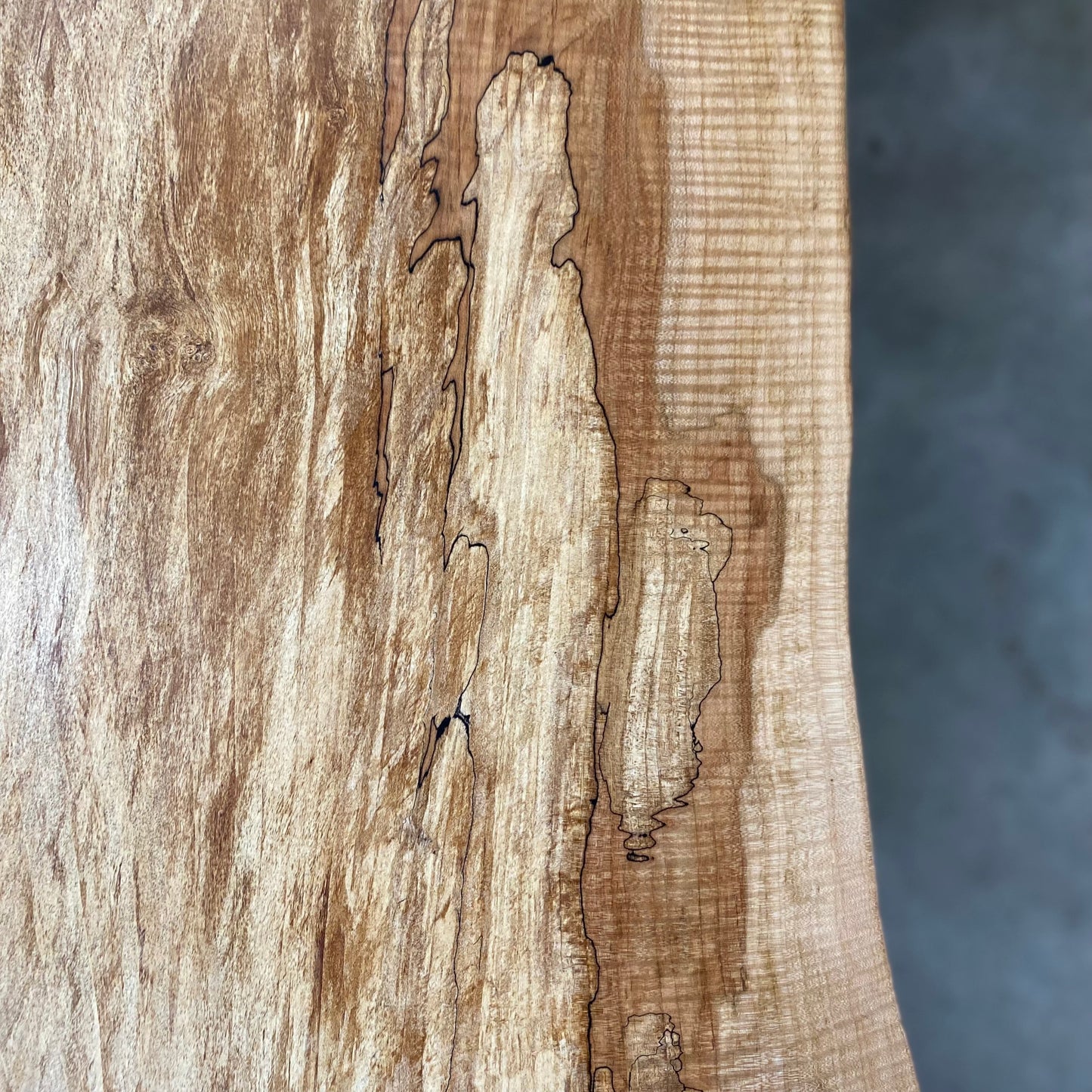 Spalted Maple Rolling Coffee Table
