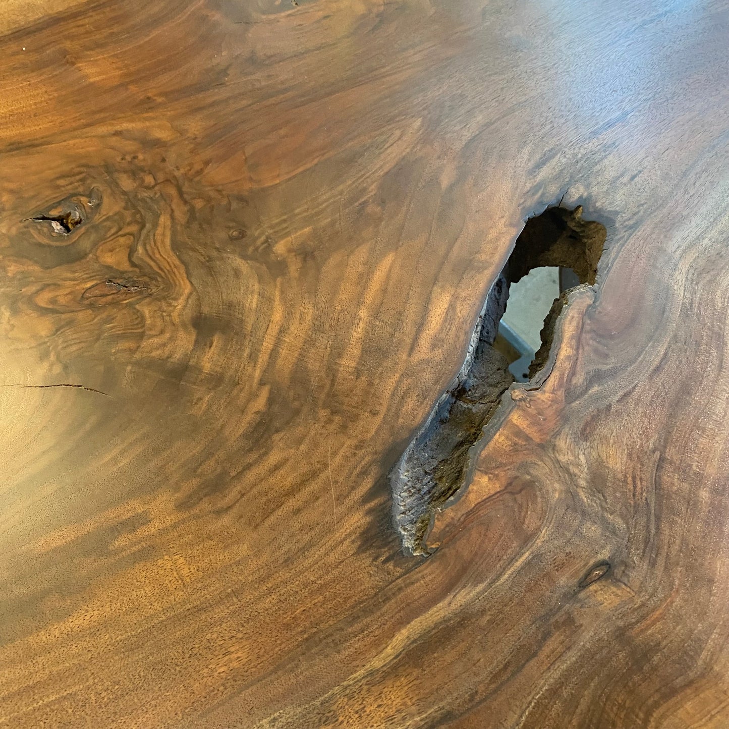 Rustic Black Walnut Counter-Height Table