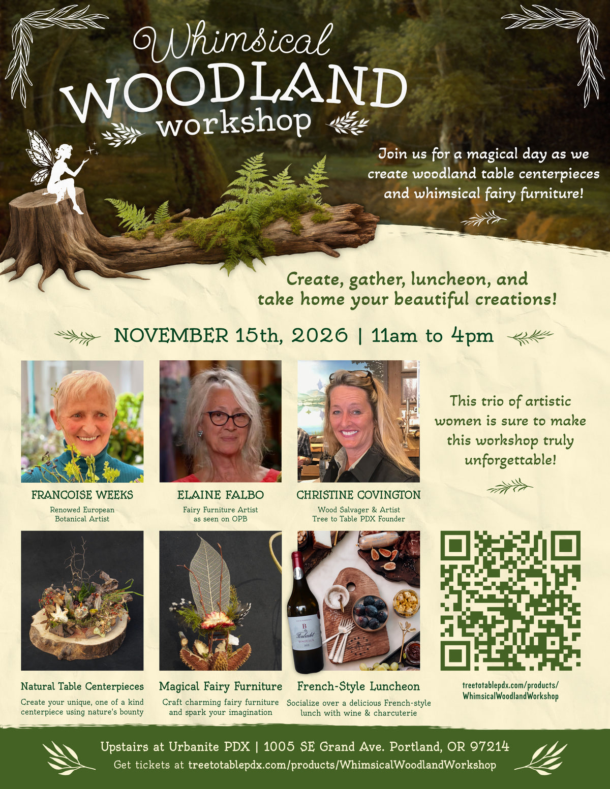 Whimsical Woodland Workshop Event | November 15th, 2026