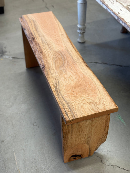 Live Edge Red Oak Bench