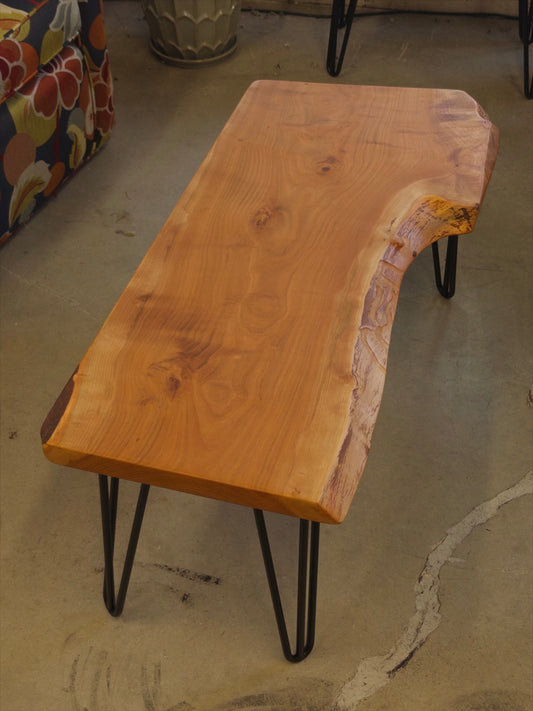Live Edge Figured Cherry Coffee Table