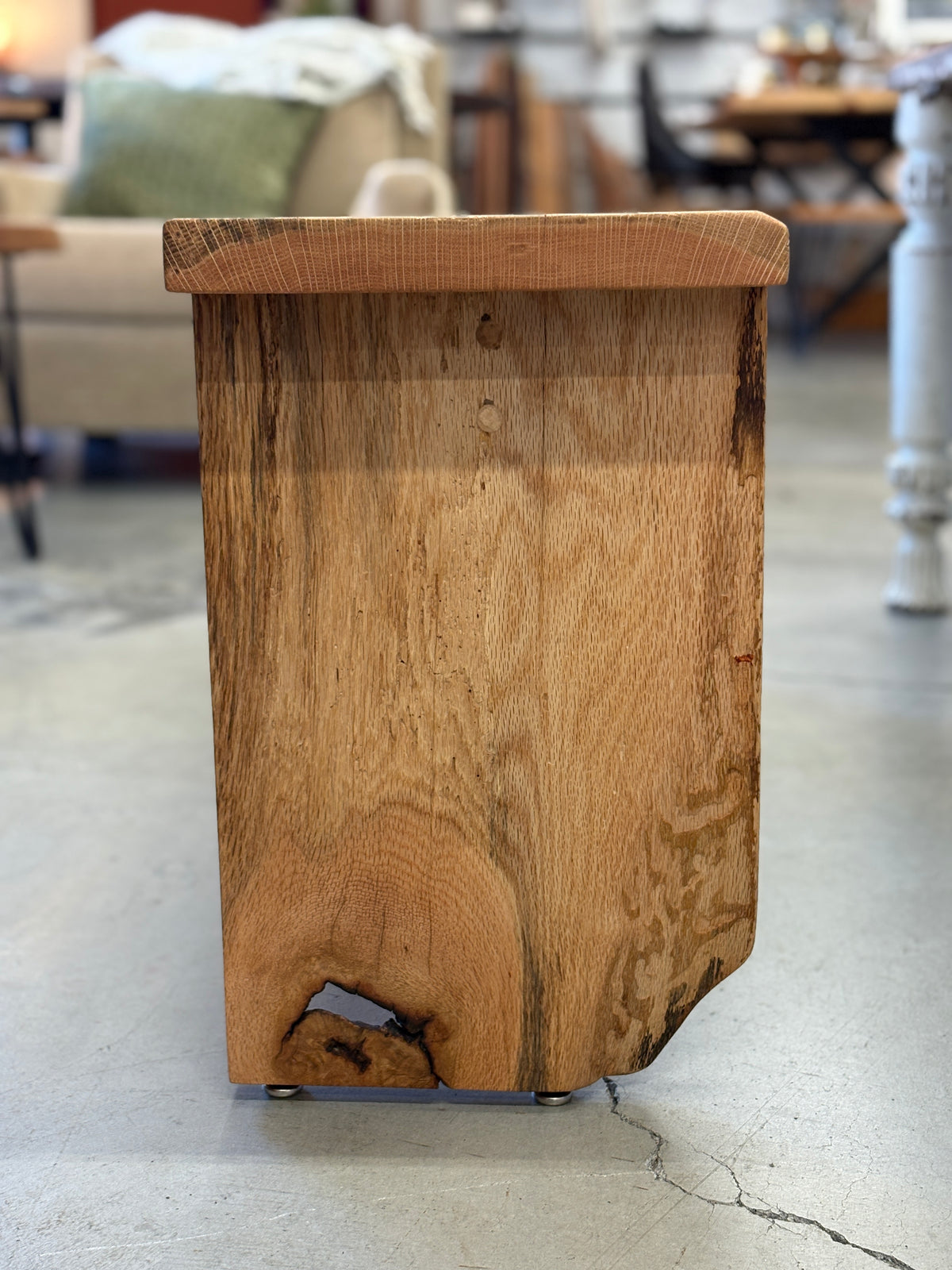Live Edge Red Oak Bench
