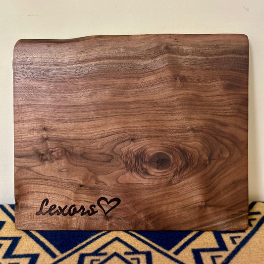 Medium Black Walnut Cutting Board for Mona