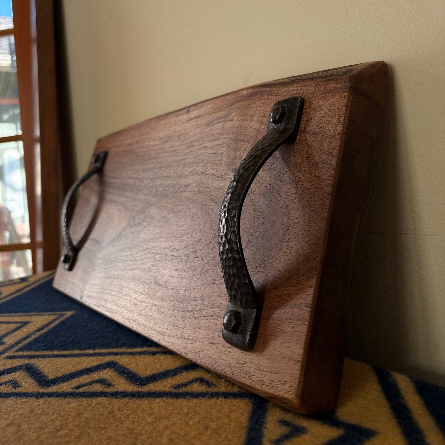 Rustic Black Walnut Serving Tray