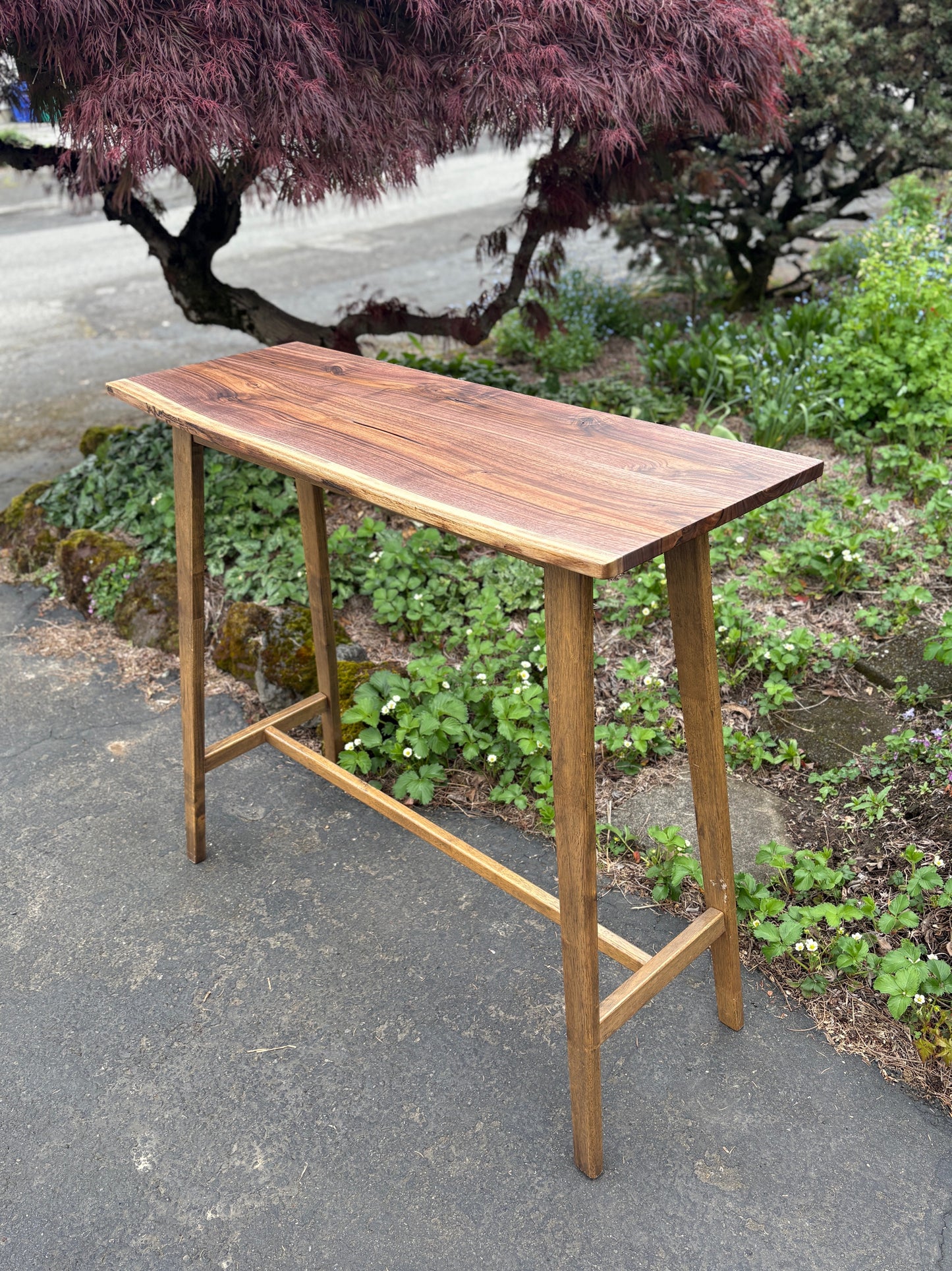 Live Edge Black Walnut Bar Top Table