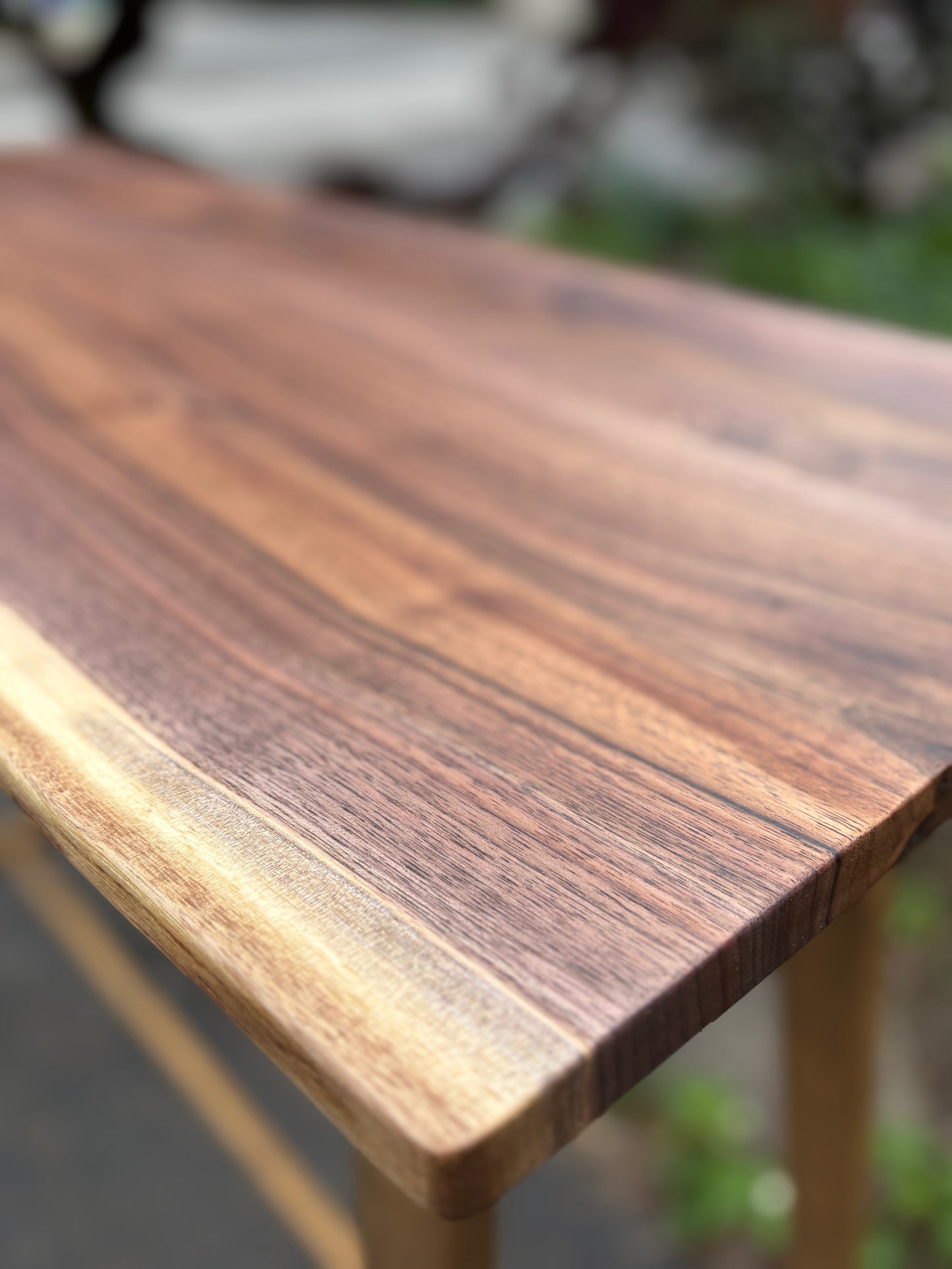 Live Edge Black Walnut Bar Top Table