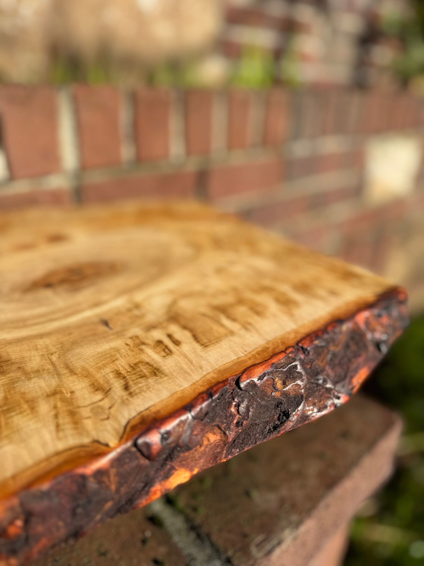 Live Edge Holly Table Topper
