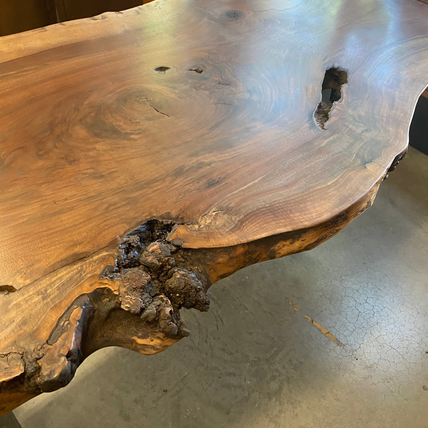 Rustic Black Walnut Counter-Height Table