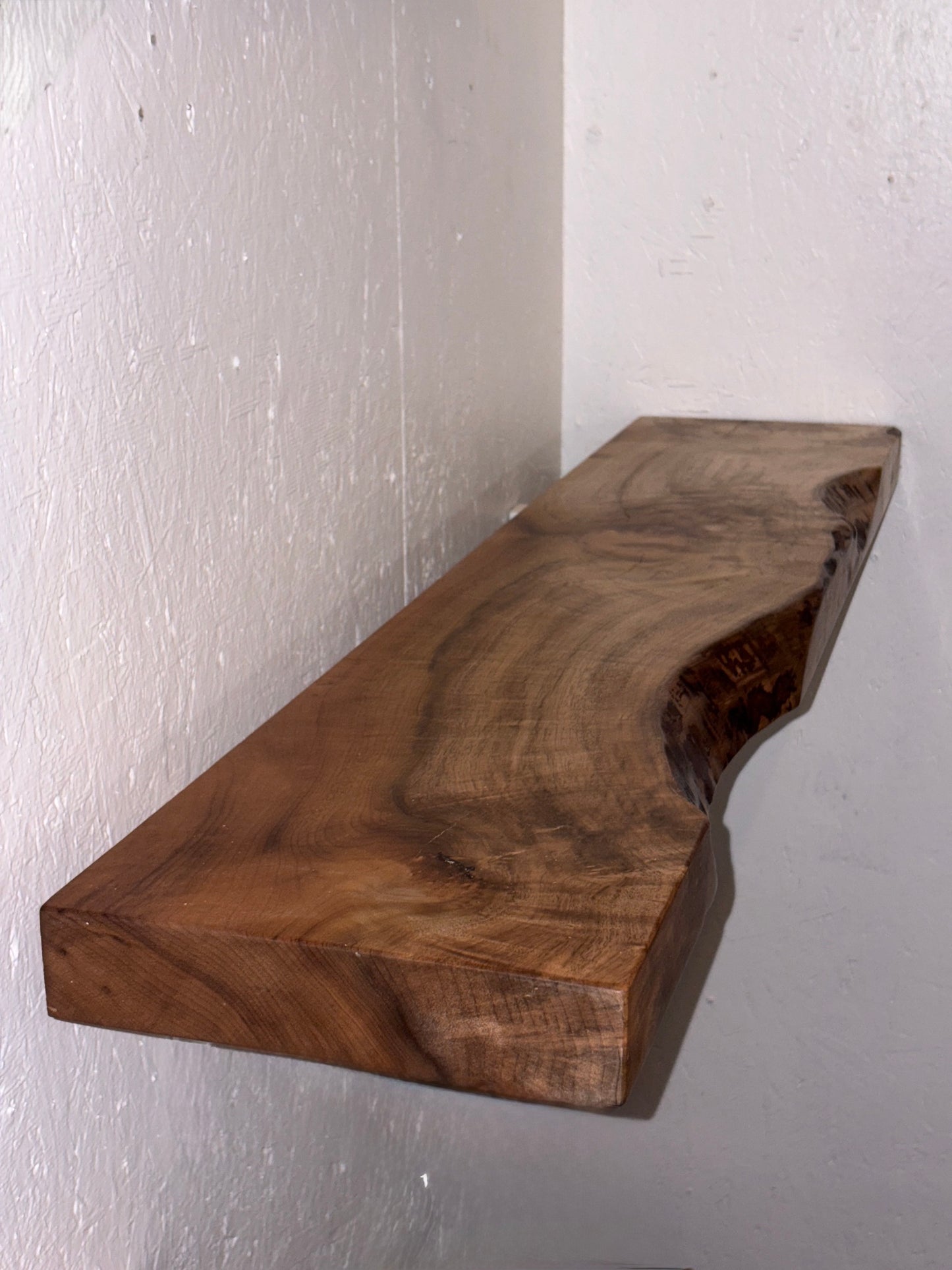 Live Edge Walnut Mantel