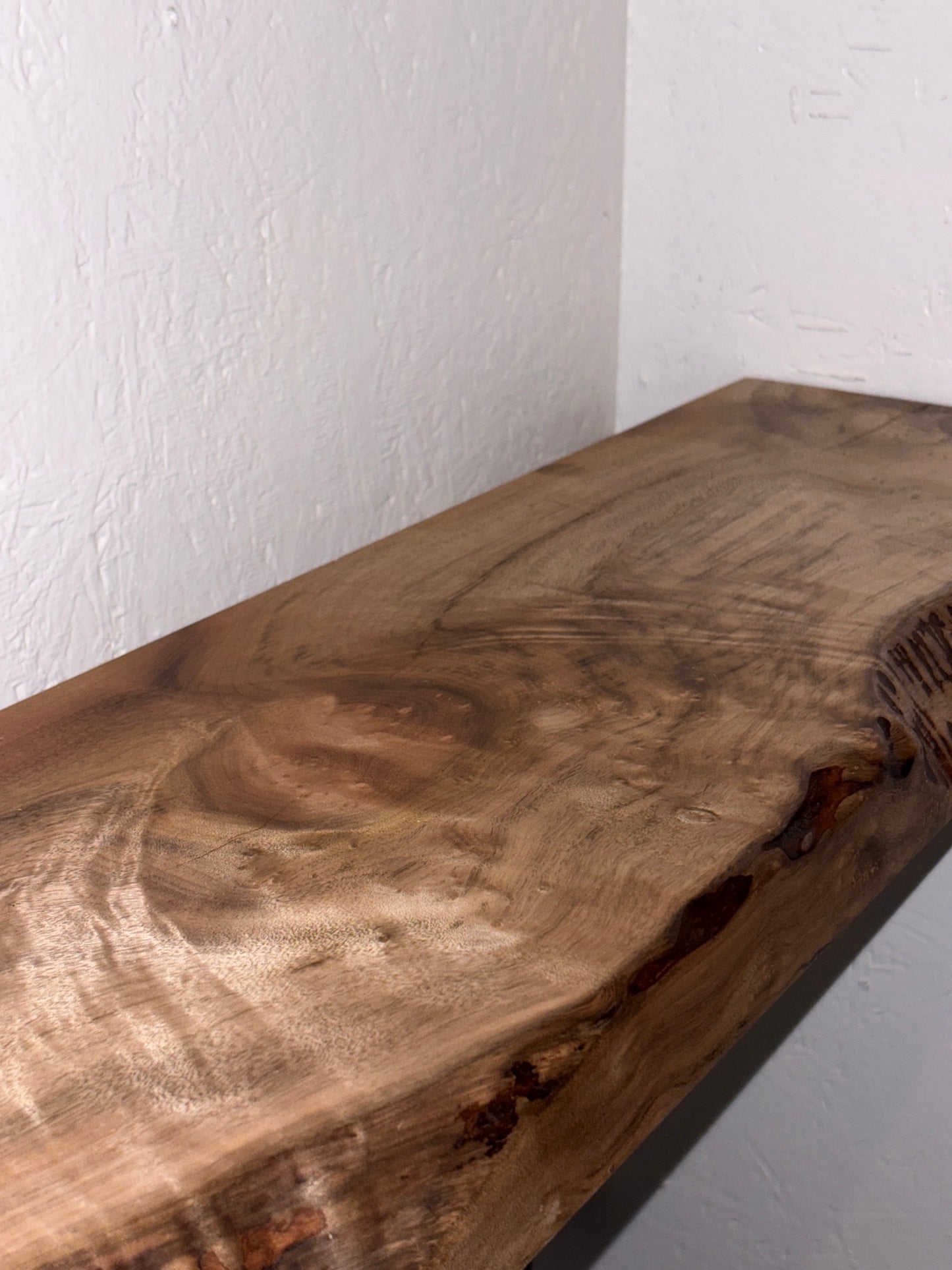 Live Edge Walnut Mantel